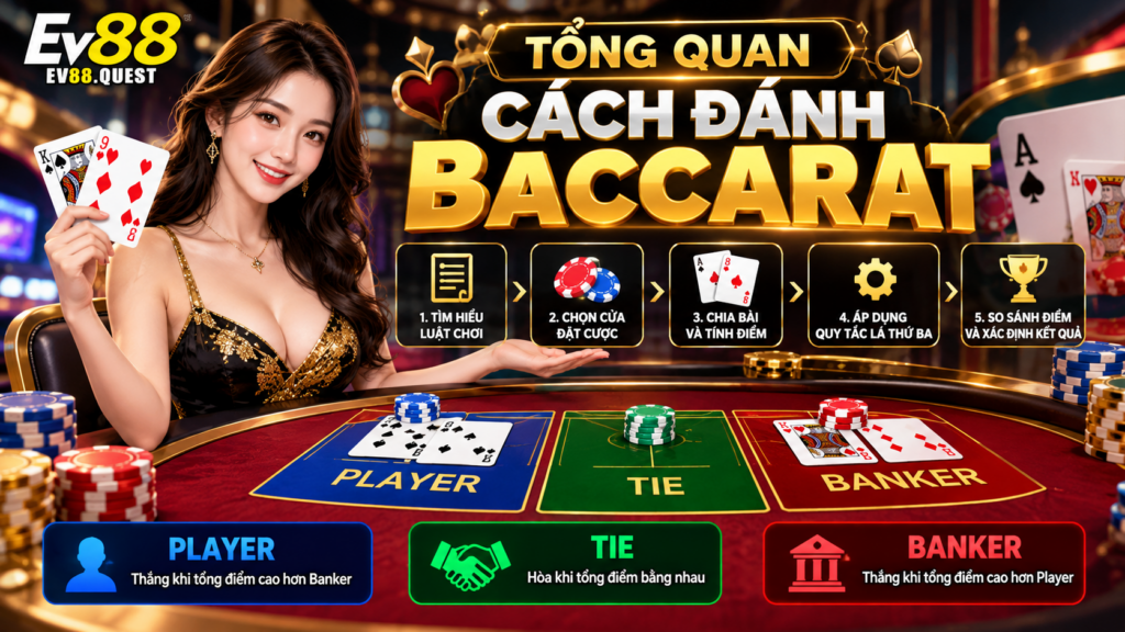Tổng quan cách đánh Baccarat