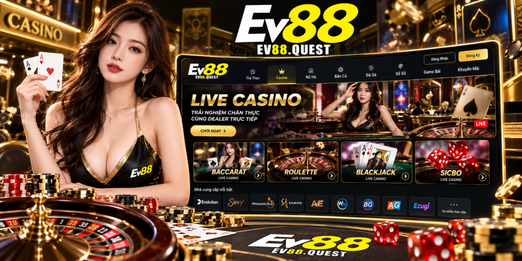 Tổng quan sảnh Casino EV88