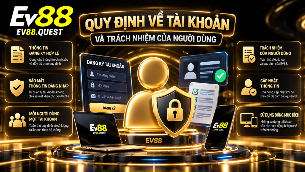Quy định về tài khoản và trách nhiệm của người dùng