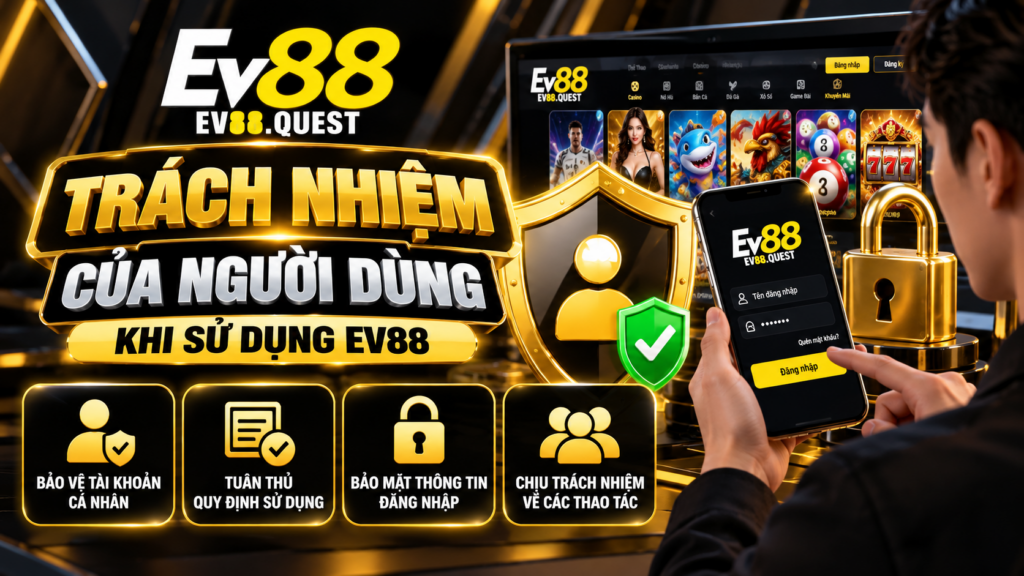 Trách nhiệm của người dùng khi sử dụng EV88
