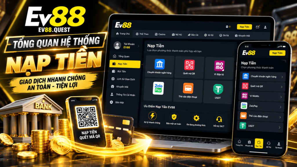 Tổng quan hệ thống Nạp Tiền EV88