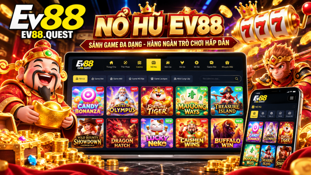 Tổng quan sảnh Nổ Hũ EV88